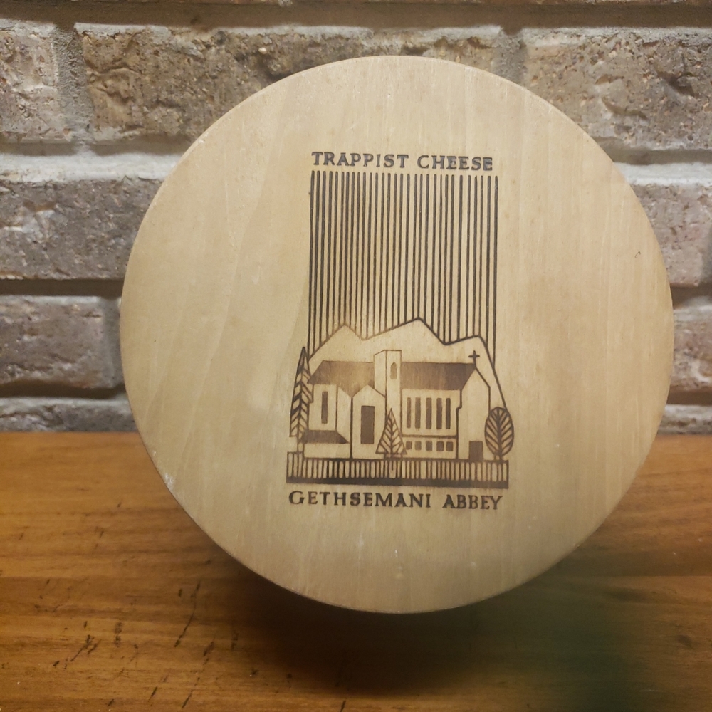 Vintage Gethsemani Abbey Cheese Wooden Box